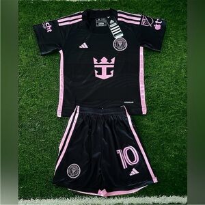 New 2024-25 Messi Inter Miami Away Kids Soccer Set